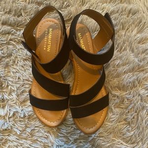 2/$5 Black Strappy Sandals